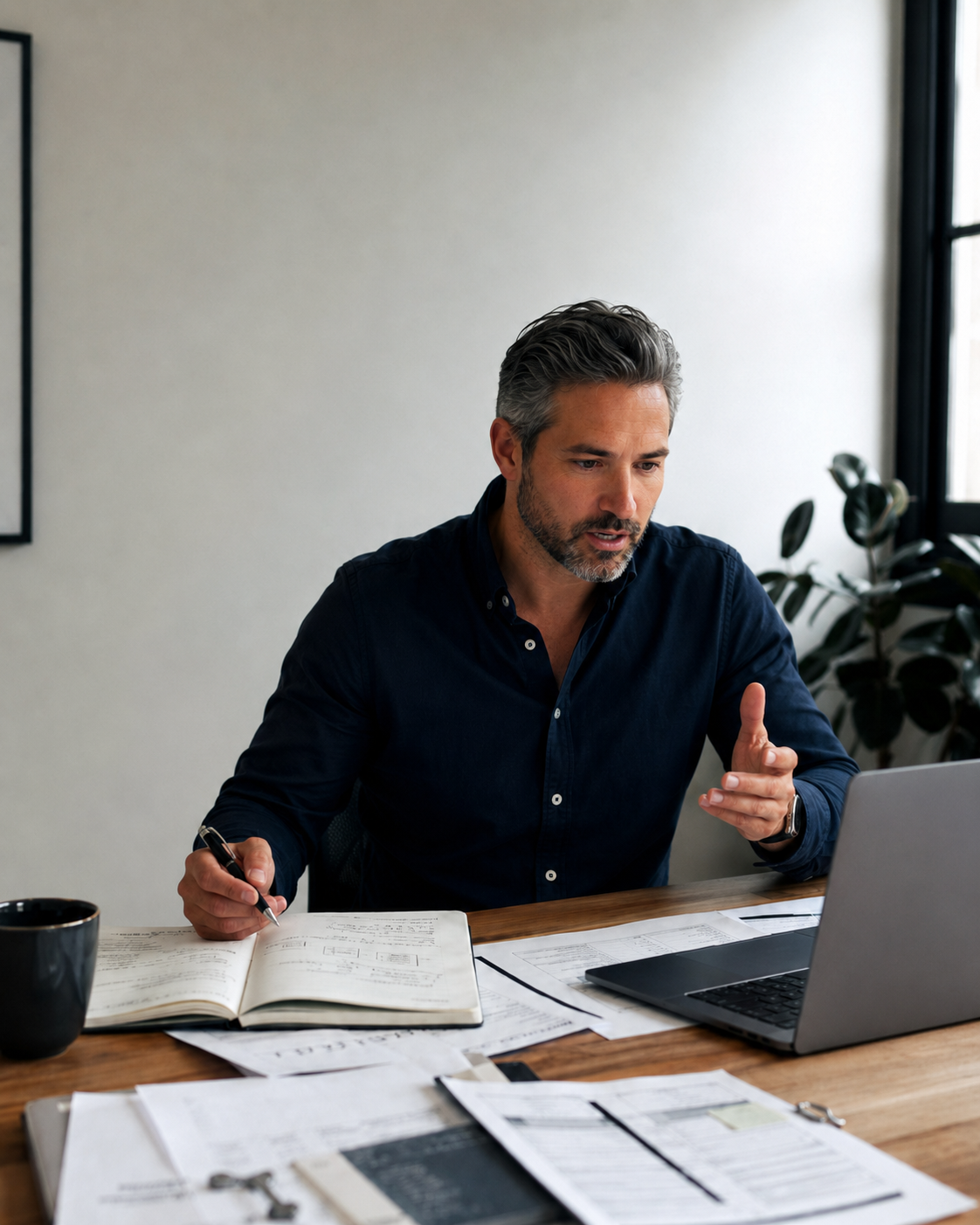 Business owner clarifying an offer during a strategy call